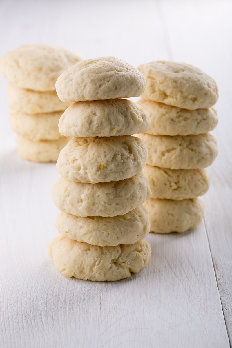 Stack of ricotta cookies