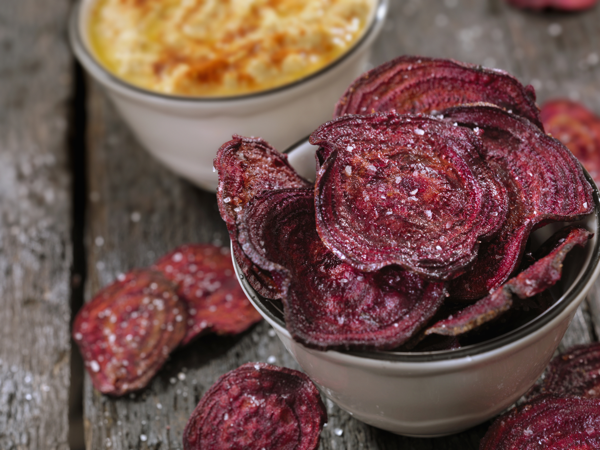 Baked Rosemary Beet Chips