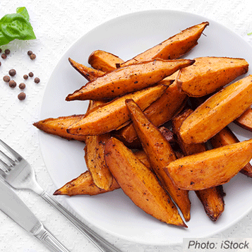 Maple Roasted Sweet Potatoes