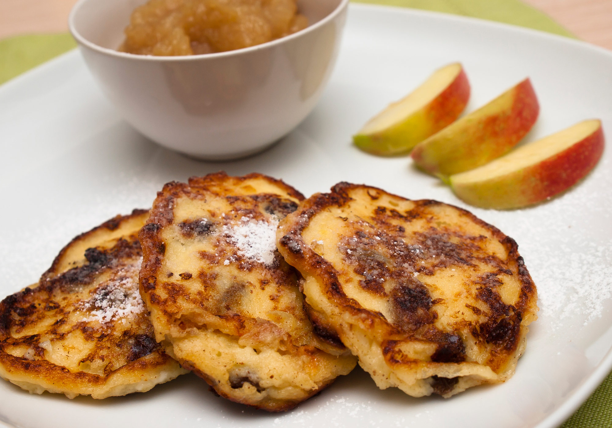 Photo: Applesauce Pancakes.