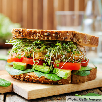 Chickpea Sunﬂower Sandwich