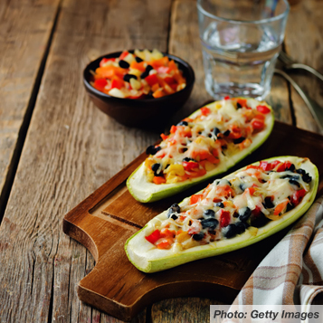 Zucchini Mexican Boat