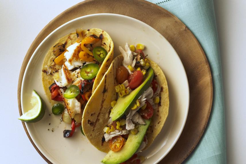 Shredded Chicken Tacos with Chipotle and Avocado