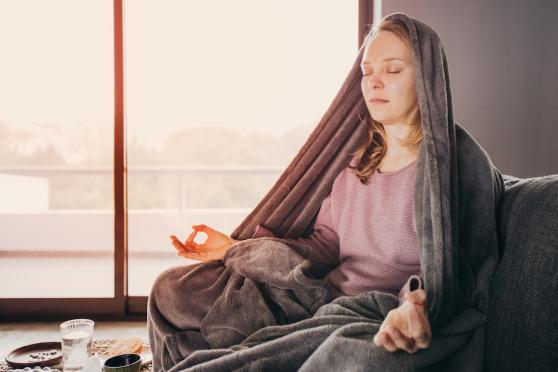 Woman meditating 