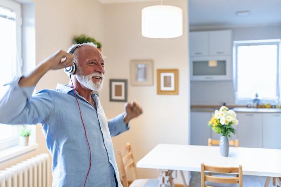 older man dancing