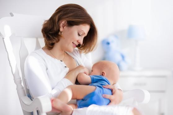 woman breastfeeding