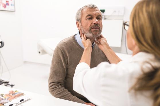 Man at doctor's office