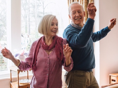 Happy Older Couple Covered By An IBX Medicare Supplement Plan